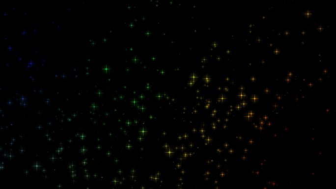 闪烁的粒子动画星光飘落彩片金粉节日庆祝