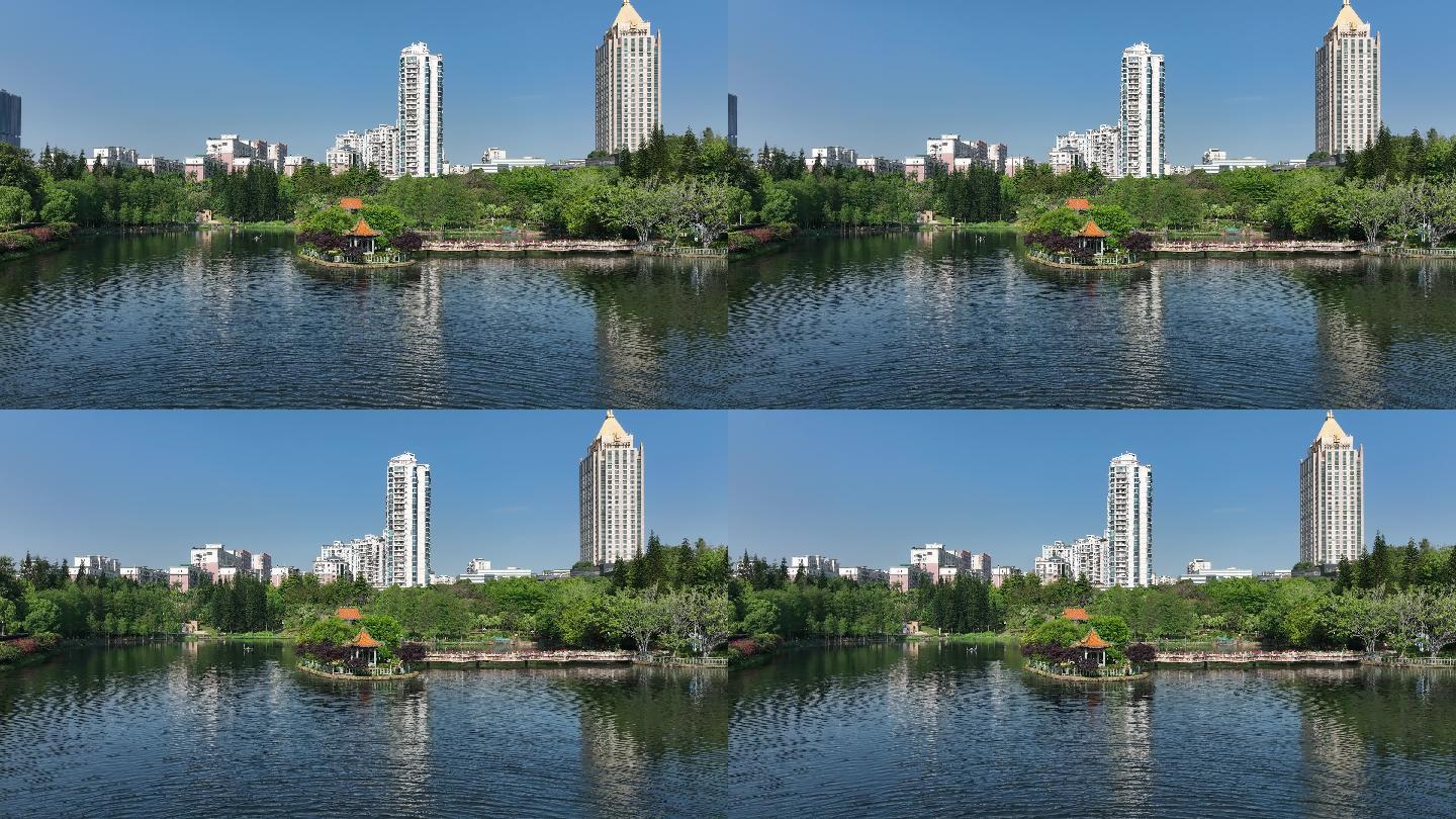 4K正版-航拍深圳龙岗龙城公园湖景