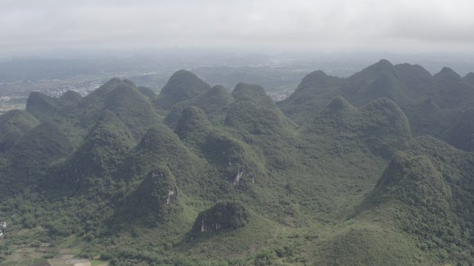 4K-Log-航拍广西桂林阳朔银子岩景区