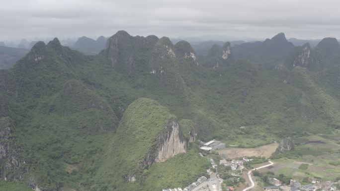 4K-Log-航拍广西桂林阳朔银子岩景区