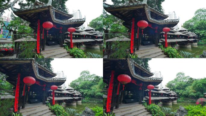 广西少数民族村寨风雨桥