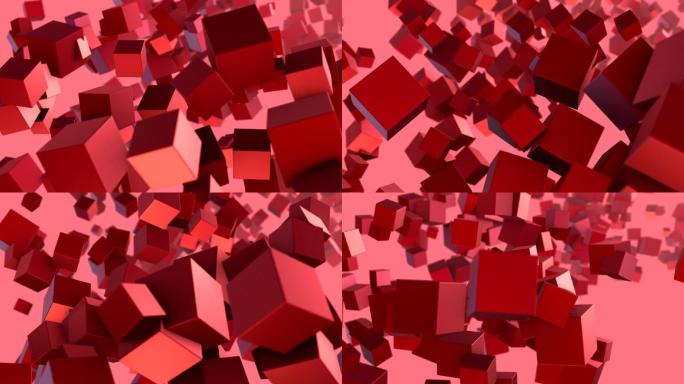 立方体抽象动画抽象意境概念唯美光影色彩艺