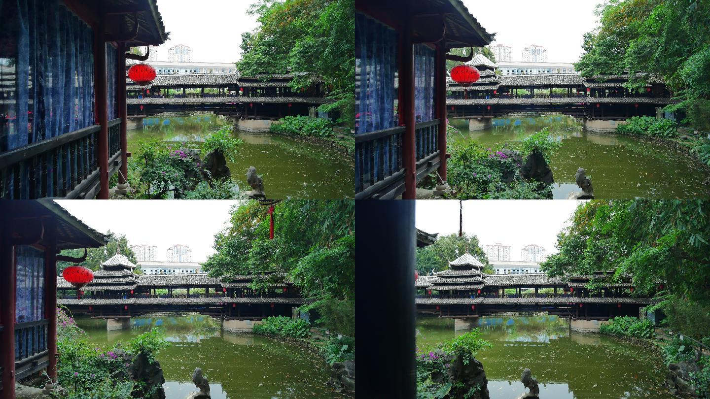 广西少数民族村寨风雨桥
