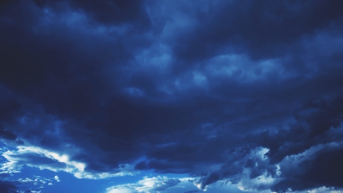 【HD天空】深蓝厚云阴沉氛围大片云层云絮