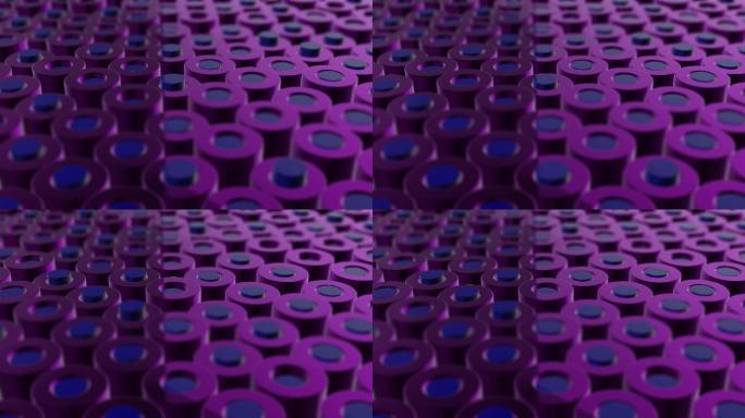 紫色圆柱体动画背景
