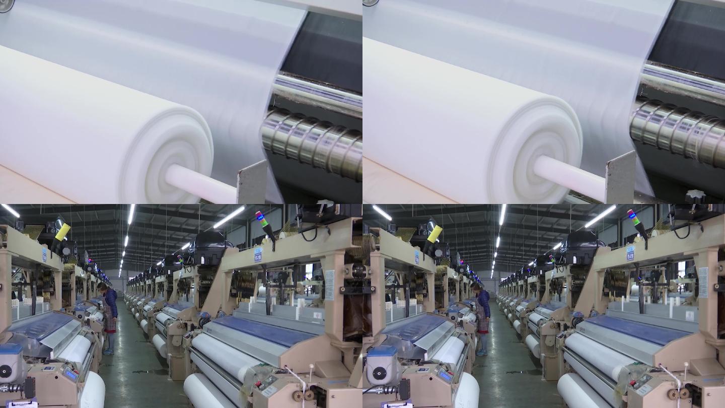 纺织厂生产加工布料