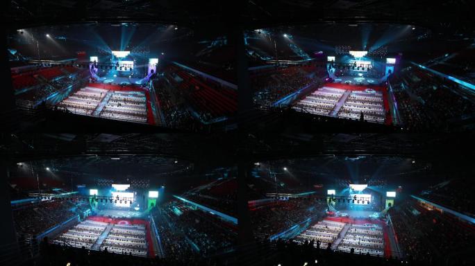 年会活动现场人群延时