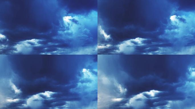 【HD天空】大雨将至梦幻云团厚云阴郁深蓝