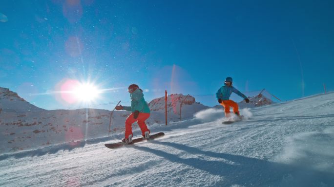 滑雪的人冰雪冬奥会雪地运动极限项目曲棍球