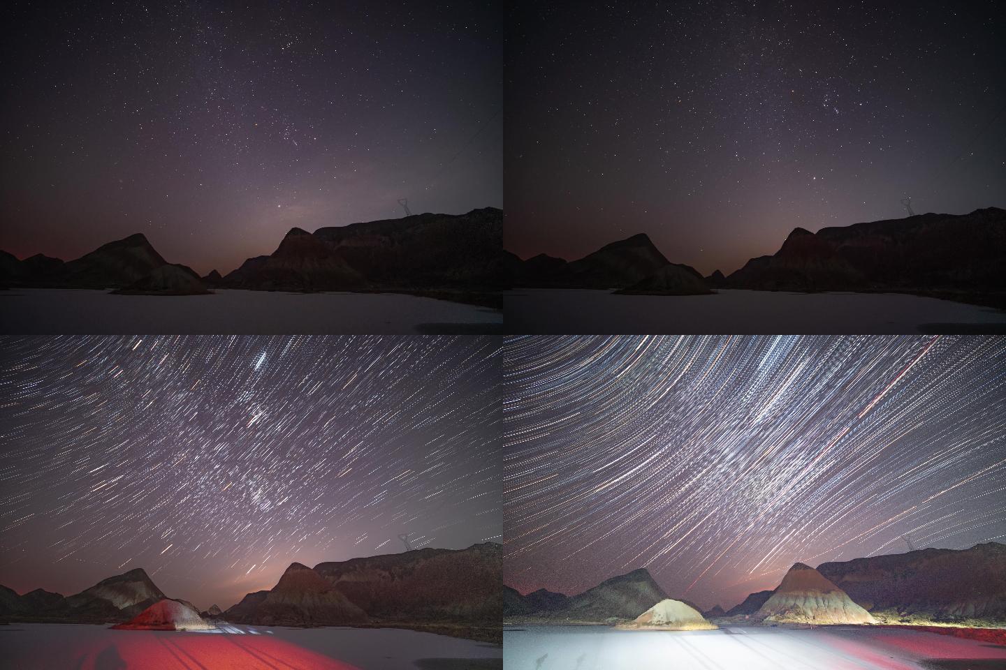 8K双子座流星雨星空+星轨二合一延时摄影