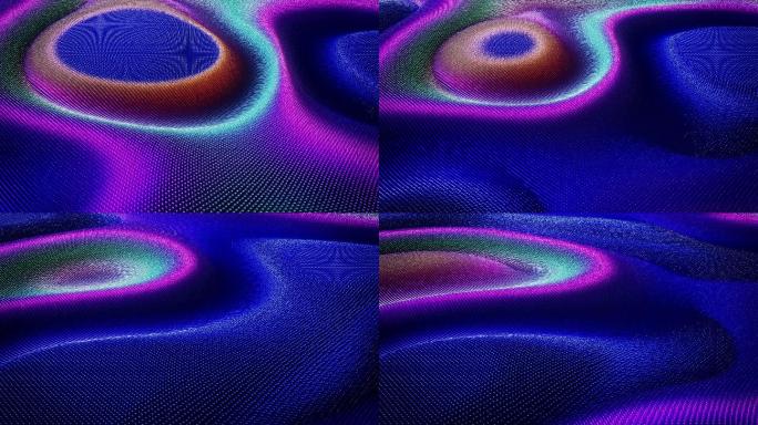 抽象彩色波浪图案振动曲线梦幻波动波浪形