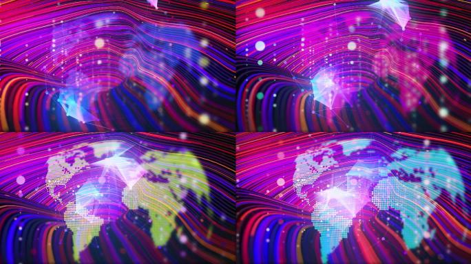 全球数据传输背景数据传输全球互联网数据网