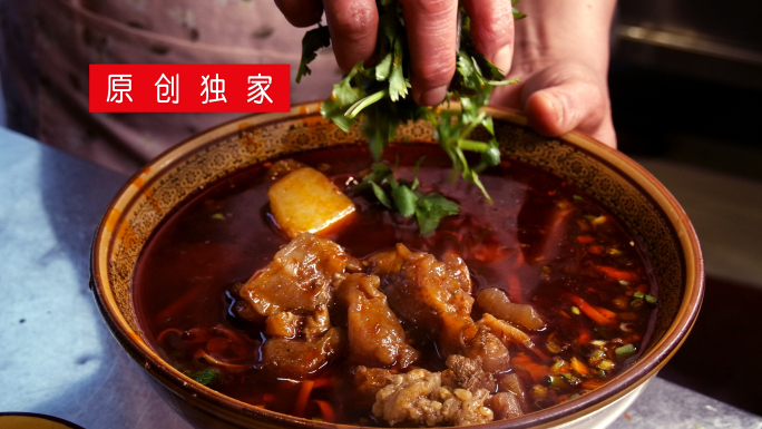 大块牛肉面小吃宣传