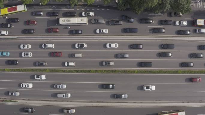 广州道路航拍