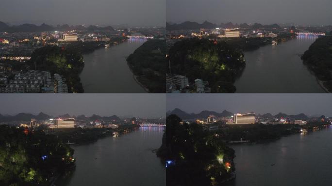 4K-Log-航拍广西桂林漓江象鼻山