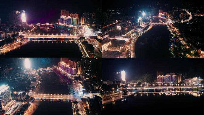 桂林荔浦市夜景