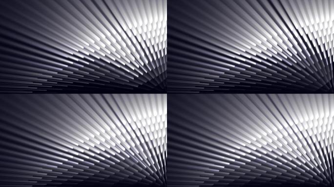 抽象数字网格动画光影场景黑白流动几何图案