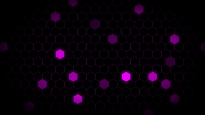 数据背景紫色六边形粒子光斑特效光效