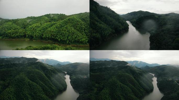 高清山水意境风景航拍4k