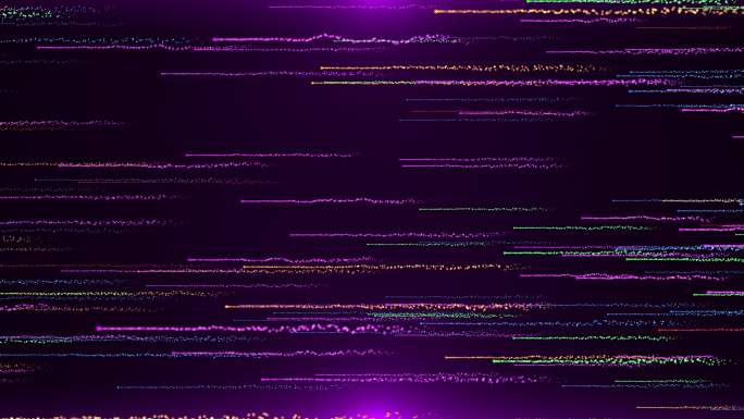 4K粉紫色粒子横向穿梭循环视频2