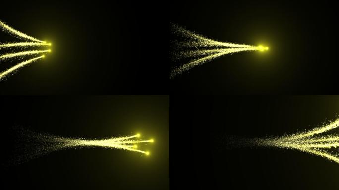 alpha金色粒子路径光线2（素材）