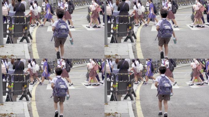 深圳学校开学奔跑的少年