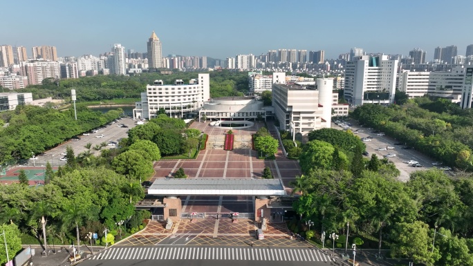 4K正版-航拍深圳龙岗区政府