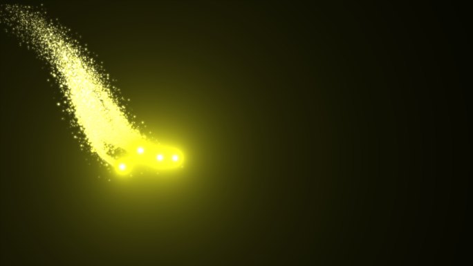 alpha金色粒子路径光线4（素材）