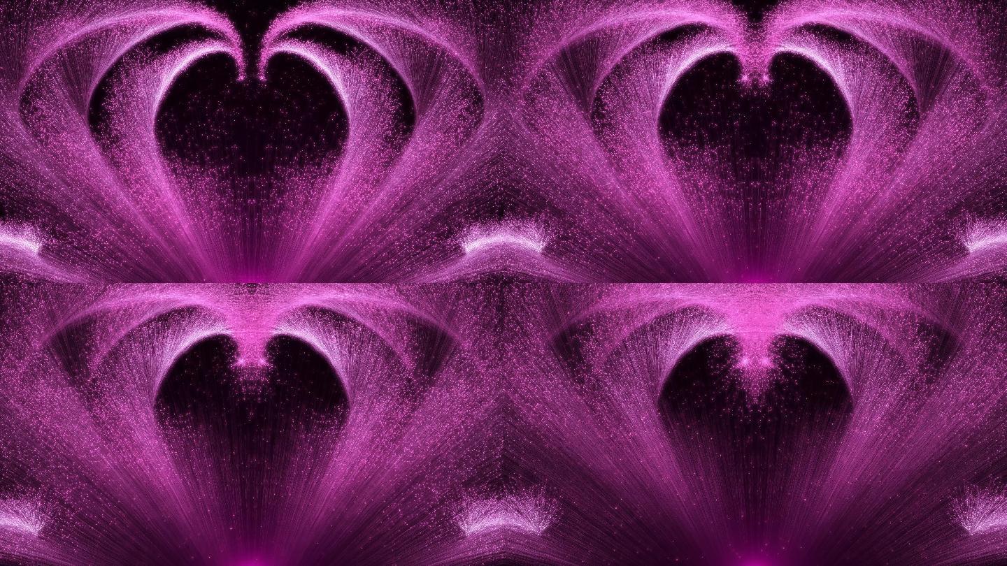 紫色浪漫粒子流