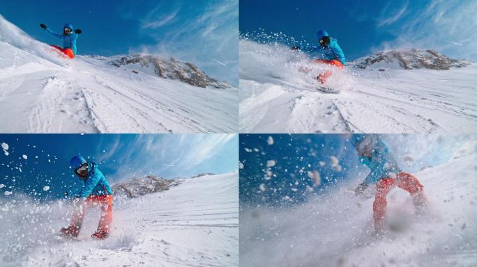 滑雪场冰雪冬奥会雪地运动极限项目曲棍球