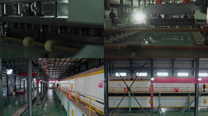 工厂流水线机械仓库空气净化生产线车间叉车