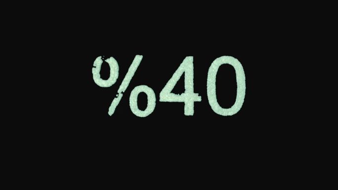 折扣或促销40%特效视频素材