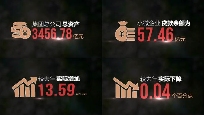 原创简洁数据字幕