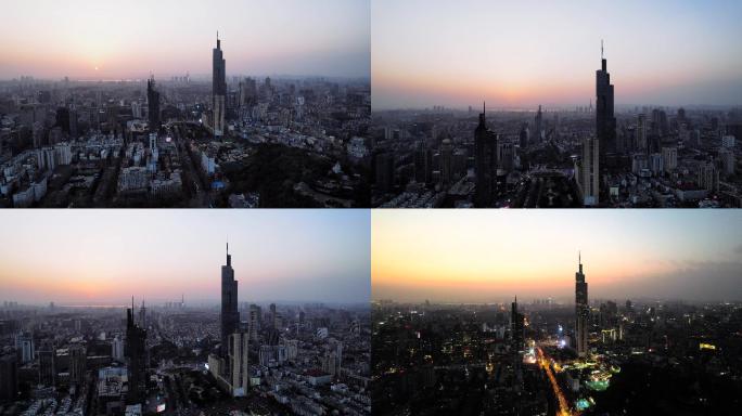 【5分钟】南京紫峰夜景