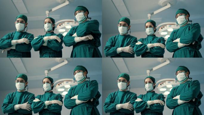 手术室的外科医生团队