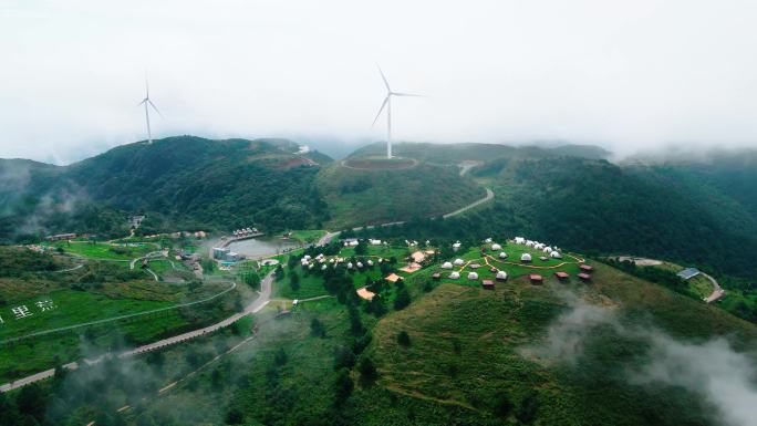 航拍宜昌百里荒山楂树之恋拍摄地