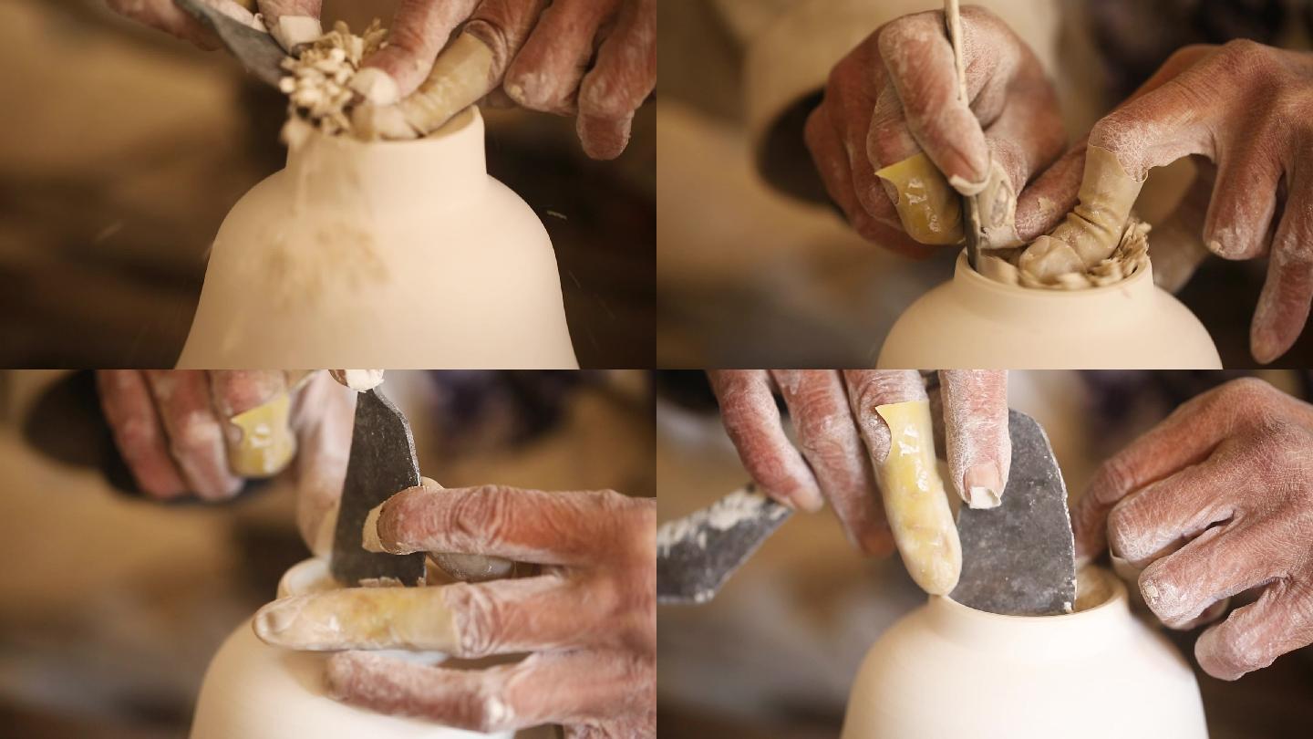 景德镇传统瓷器 陶瓷绘画 手工坊手工制作