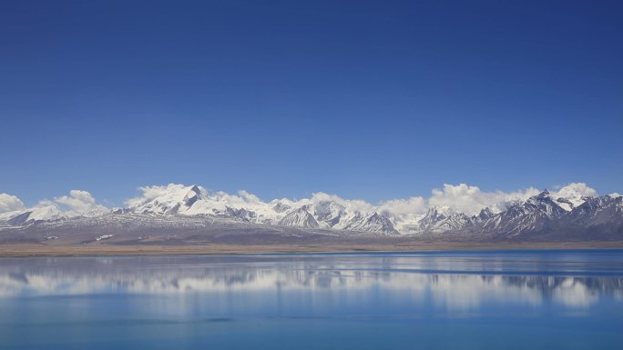 西藏日喀则聂拉木县佩枯措湖延时拍摄
