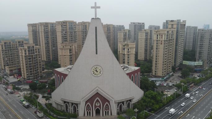 福建漳州北门礼堂航拍