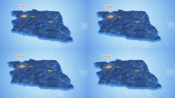 吐鲁番市托克逊县三维科技地图