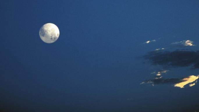 【HD天空】白色月光梦幻月夜云影游走深夜