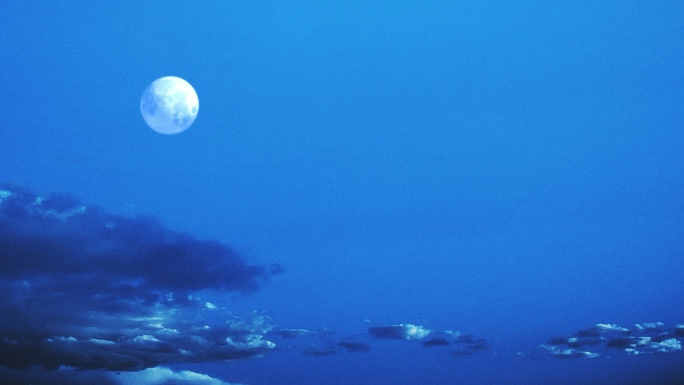 【HD天空】梦幻白月光圆奇幻童话夜晚满月