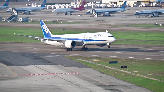 全日空（ANA）B787-9滑行起飞实拍