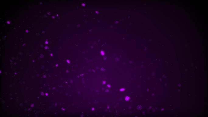 4k紫色圣诞雪花颗粒背景库存视频-冬季雪深蓝色背景库存视频-圣诞节、新年、冬季、降雪、广告、社交媒体