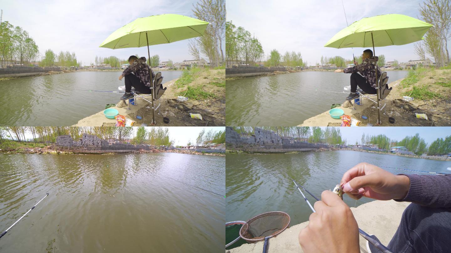 4K 原创 实拍 钓鱼人 兴趣爱好 钓鱼