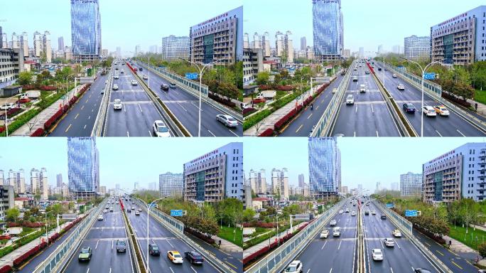 城市基础建设 繁忙的道路 疫情后的武汉