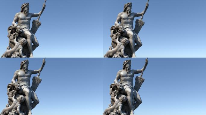 4K卢浮宫雕像