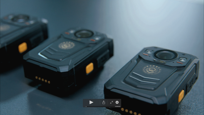 4K执法记录仪城管巡逻智慧城市视频素材
