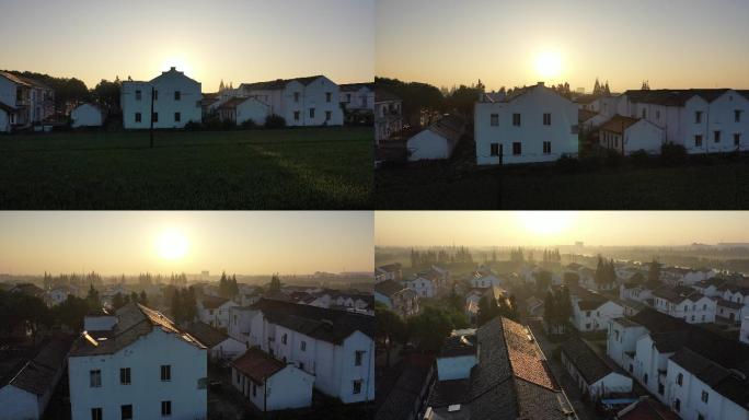 实景拍摄-清晨宁静的村落-4K25帧