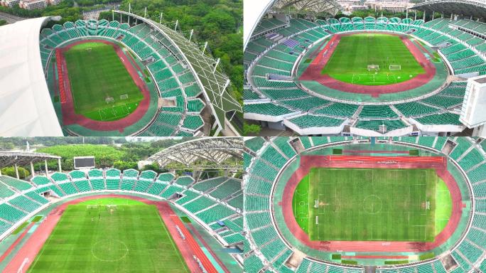 5k广州大学城体育中心足球场航拍